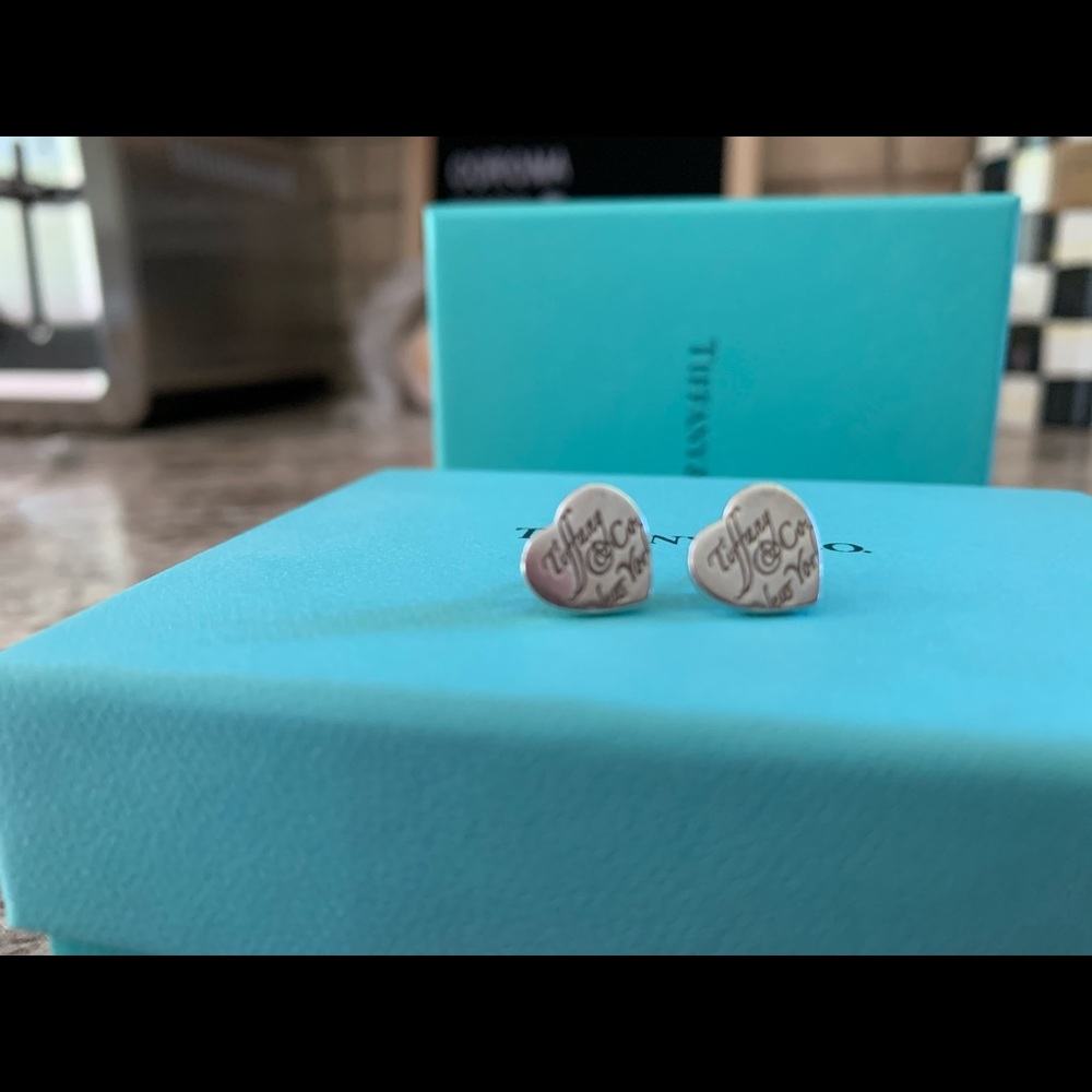 Tiffany & Co. Heart Sterling Silver Earrings